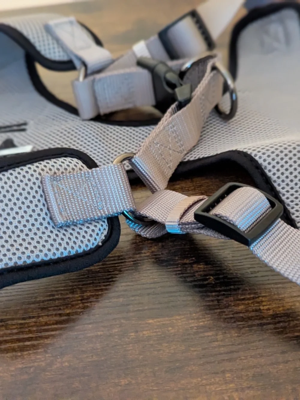 Top Paw K9 Gray & Black Mesh Comfort Harness sz L (28-34 inches girth) NWOT